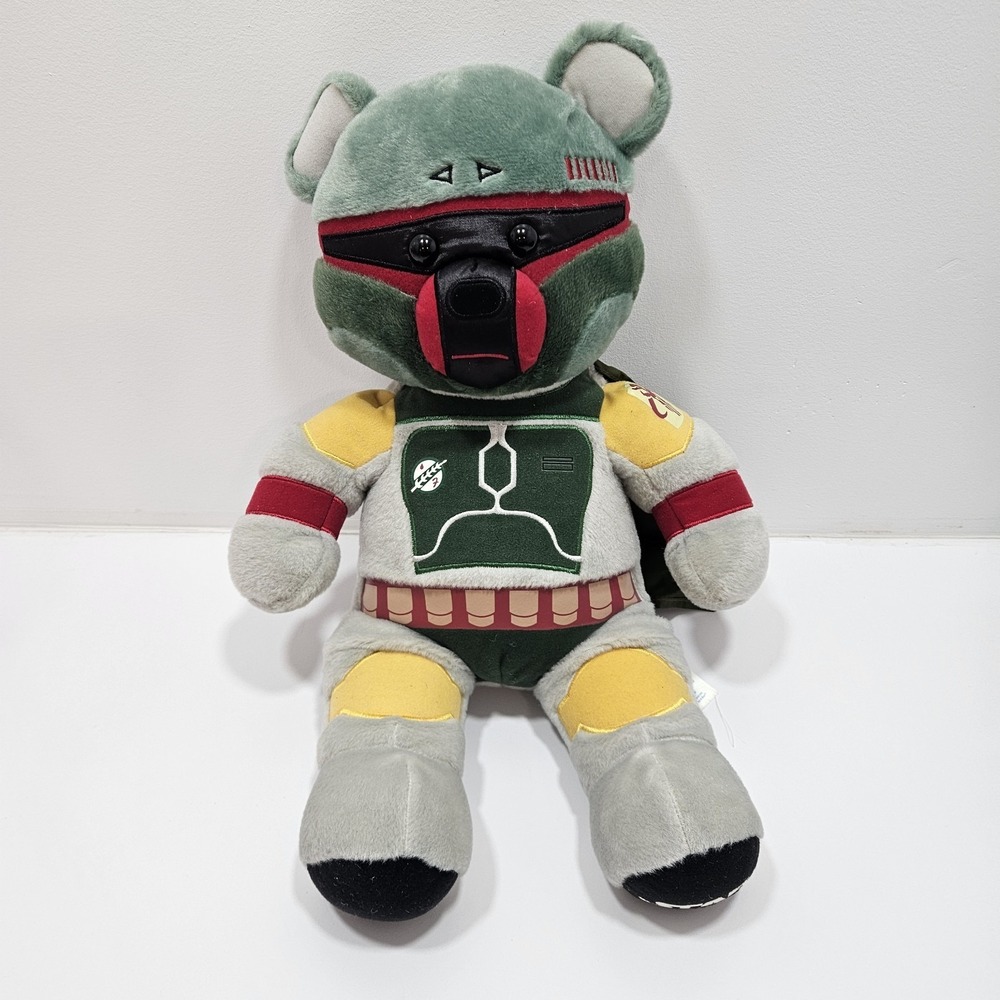 18" Build A Bear Star Wars Boba Fett Mandalorian Plush Rare Retired